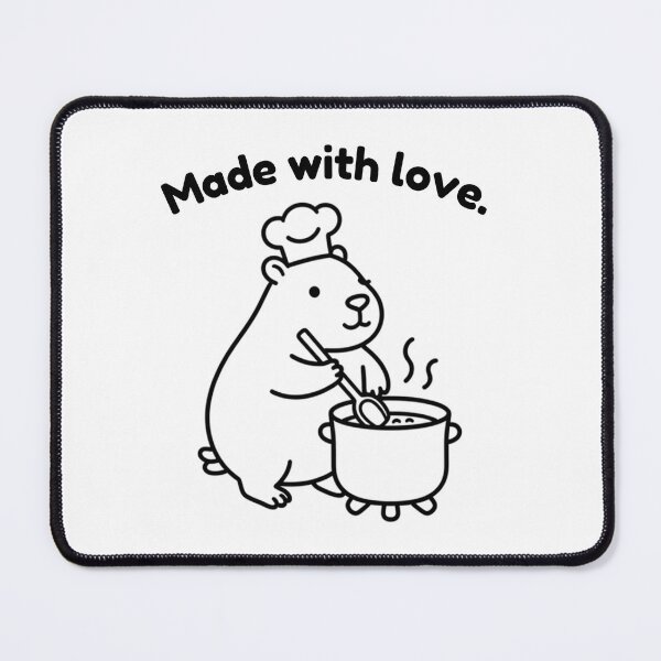 Item preview, Made with Love Capybara – Simple Minimalist Animal Design designed and sold by PAPIRO SIGLO XXI.