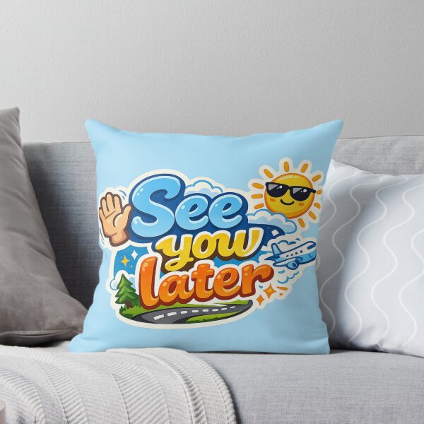 Item preview, See You Later – Fun Travel & Farewell Sticker designed and sold by The Digital Compass.