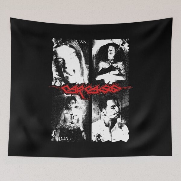 Item preview, White Silhouette Face Metal Band designed and sold by KirinStudio.
