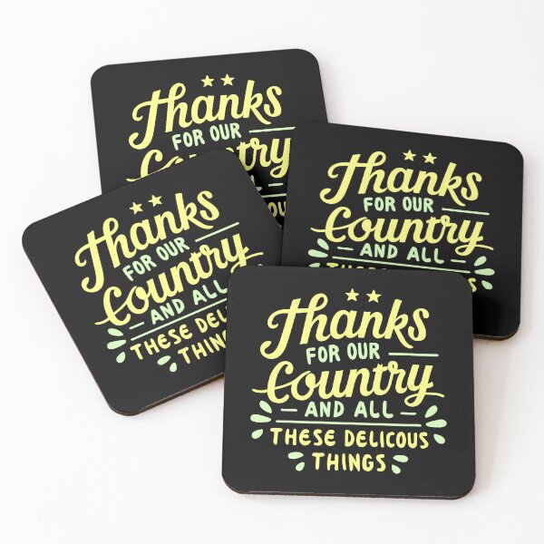 Item preview, Thanks for Our Country Thanksgiving Gratitude Quote Design designed and sold by CyfroweMysli.