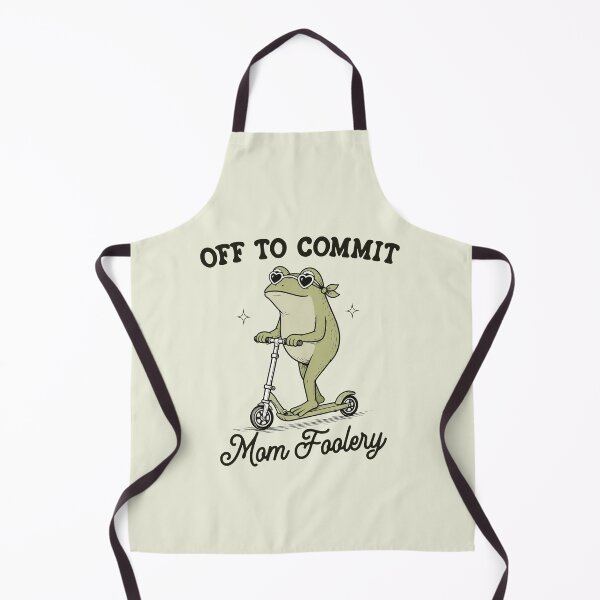 Item preview, Off To Commit Mom Foolery, Funny Mama Frog designed and sold by Naviiraart.