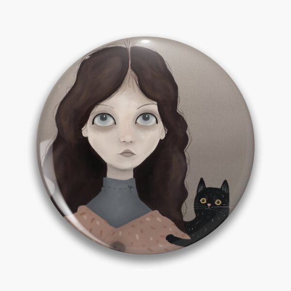 Item preview, Sad girl and a cat designed and sold by Duyena.