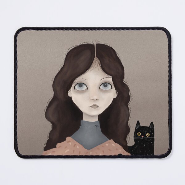 Item preview, Sad girl and a cat designed and sold by Duyena.