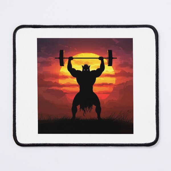 Item preview, Beast Mode Sunset Barbell Silhouette Design designed and sold by Snedsdigital.
