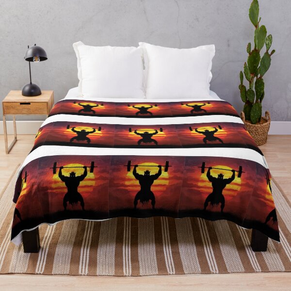 Item preview, Beast Mode Sunset Barbell Silhouette Design designed and sold by Snedsdigital.