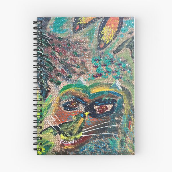 Item preview, Spirit Cat — Colourful Mystical Cat Art Print designed and sold by thegindielady.