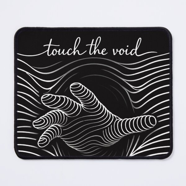 Item preview, Touch the Void Abstract Hand in the Darkness Black and White Psychedelic Surreal Line Art designed and sold by TrendzSlayer.