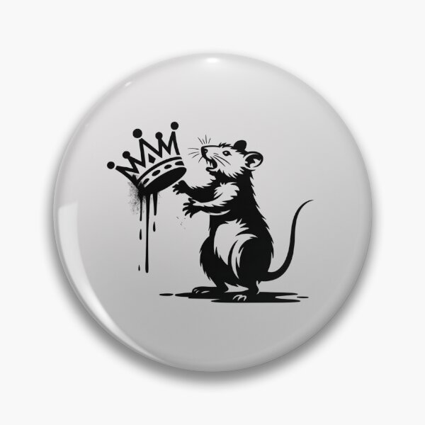 Item preview, Banksy style rebellious street rat designed and sold by 123ks.