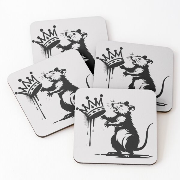 Item preview, Banksy style rebellious street rat designed and sold by 123ks.