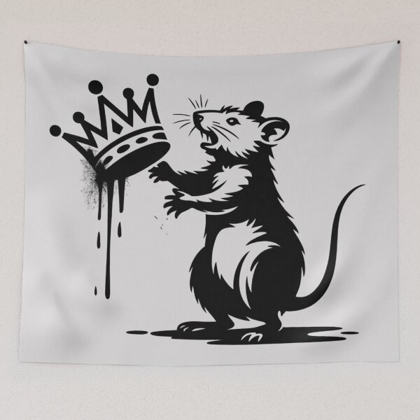 Item preview, Banksy style rebellious street rat designed and sold by 123ks.