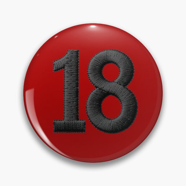 Item preview, Number 18 "embroidered" illusion jersey eighteenth birthday designed and sold by Kimenta Fashion.