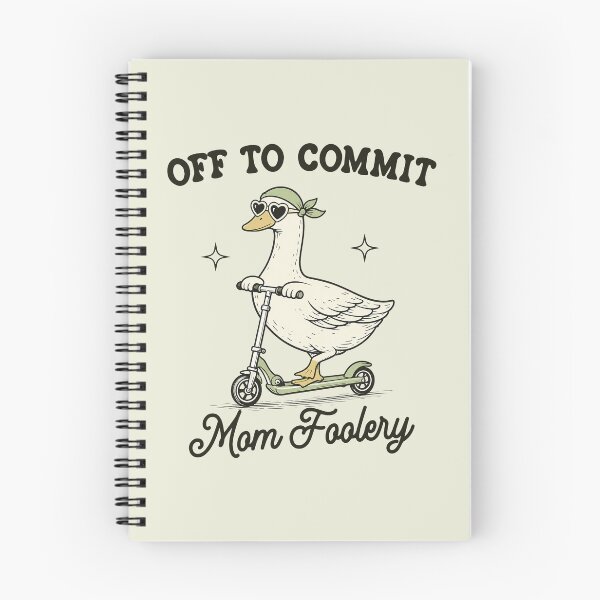 Item preview, Off To Commit Mom Foolery, Funny Mama Goose designed and sold by Naviiraart.