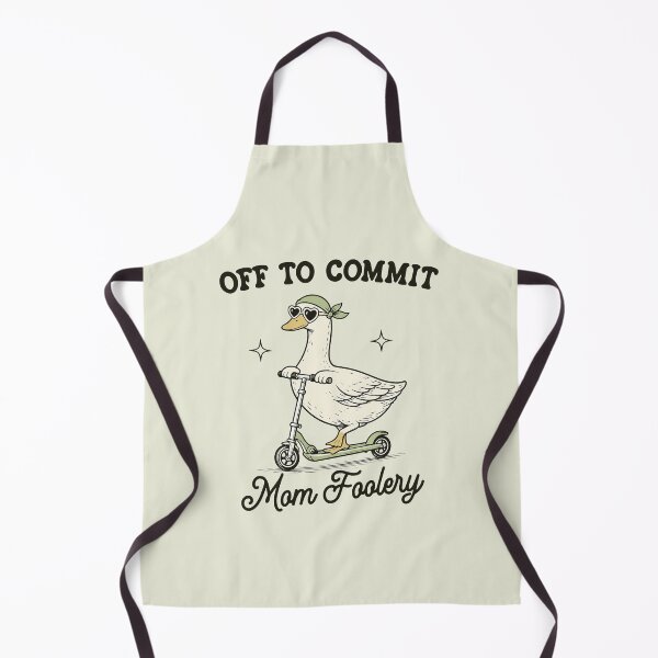Item preview, Off To Commit Mom Foolery, Funny Mama Goose designed and sold by Naviiraart.