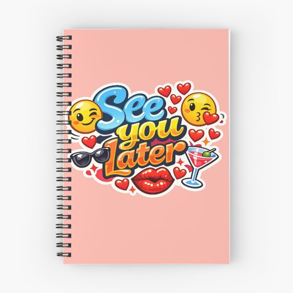 Item preview, See You Later – Flirty Kiss & Cocktail Sticker designed and sold by The Digital Compass.