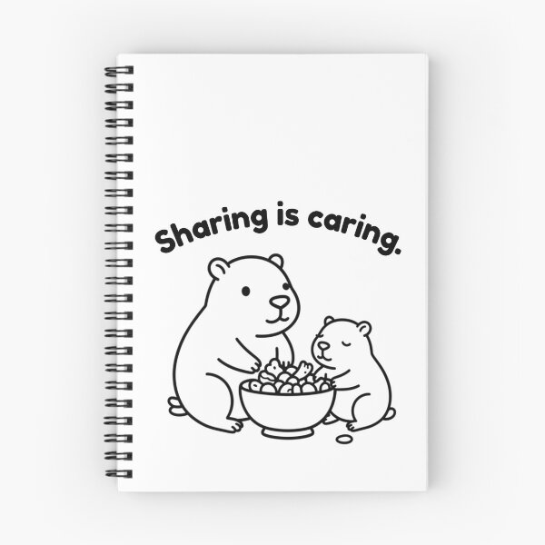 Item preview, Sharing is caring  Capybara – Simple Minimalist Animal Design designed and sold by PAPIRO SIGLO XXI.