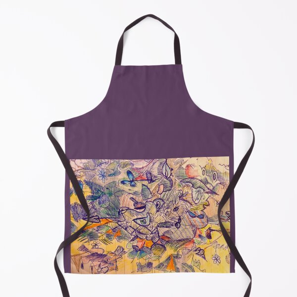 Item preview, Butterfly Garden — Maximalist Ink Drawing designed and sold by thegindielady.