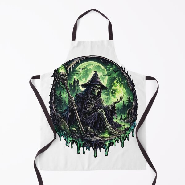 Item preview, Necromancer's Curse Green Flame Wizard designed and sold by Jaideep Walia.