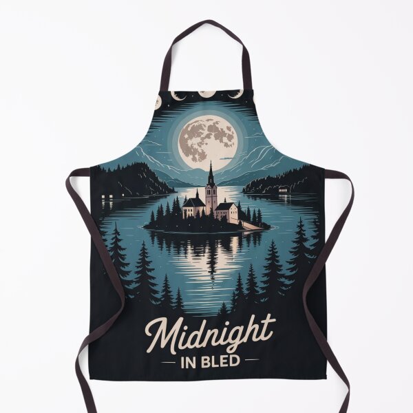 Item preview, Midnight in Bled | Celestial Lake Bled Slovenia Wall Art designed and sold by Timeless Design.