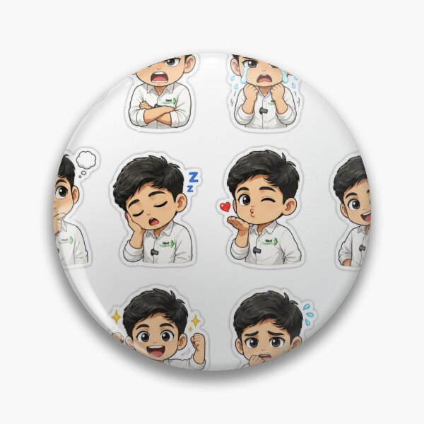 Item preview, Cute Stickers of Pookie Bhaiya  designed and sold by Trendiva.
