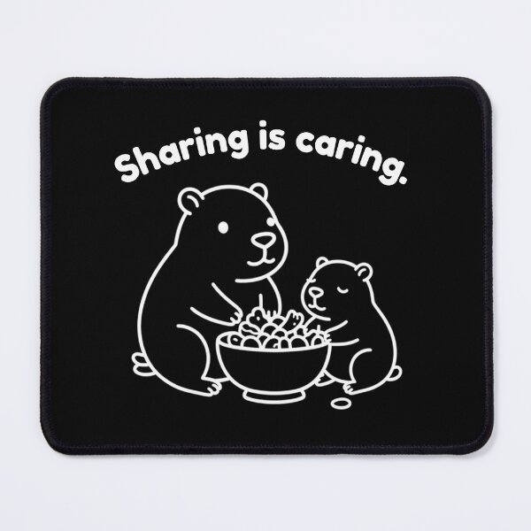 Item preview, Sharing is caring  Capybara – Simple Minimalist Animal Design designed and sold by PAPIRO SIGLO XXI.
