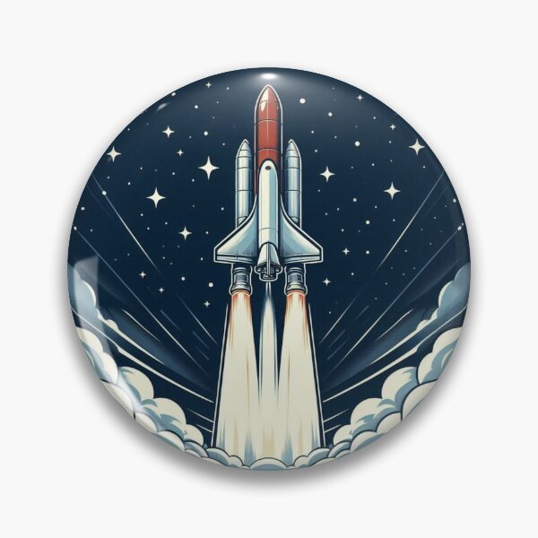 Item preview, Space Shuttle Launch – Cosmic Exploration Art designed and sold by Dogandesighn.