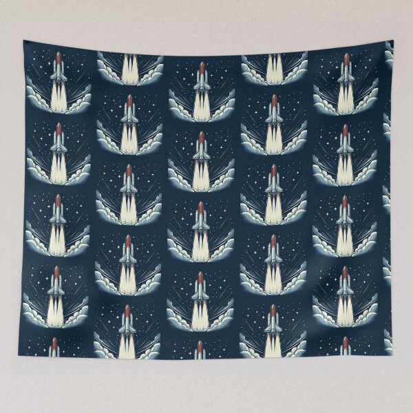 Item preview, Space Shuttle Launch – Cosmic Exploration Art designed and sold by Dogandesighn.