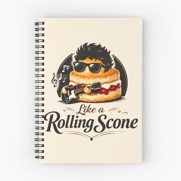 Item preview, Rolling Scone Rock Music Pun Food Lover Tee designed and sold by Fanverse Merchandise.