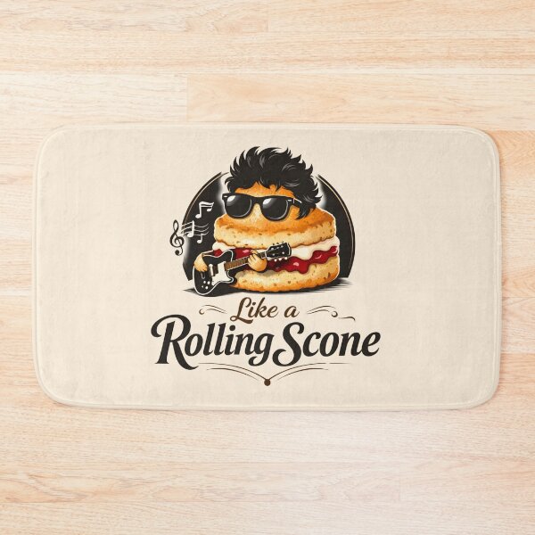 Item preview, Rolling Scone Rock Music Pun Food Lover Tee designed and sold by Fanverse Merchandise.