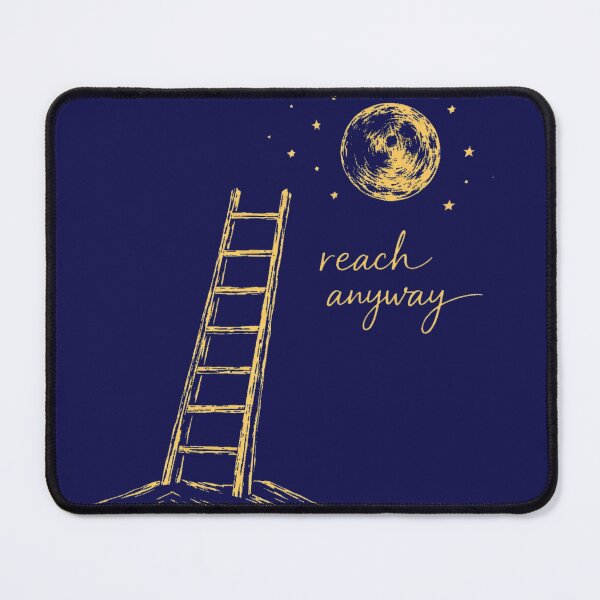 Item preview, Reach Anyway – Minimal Hand‑Drawn Ladder and Moon Design to dream big designed and sold by TrendzSlayer.