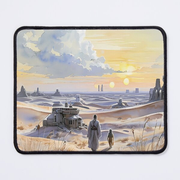 Item preview, THE JOURNEY BEGINS - Galactic Desert Outpost Sketch designed and sold by Modern Nest Art.