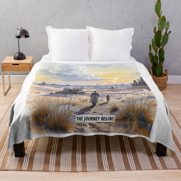 Item preview, THE JOURNEY BEGINS - Galactic Desert Outpost Sketch designed and sold by Modern Nest Art.