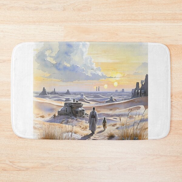 Item preview, THE JOURNEY BEGINS - Galactic Desert Outpost Sketch designed and sold by Modern Nest Art.