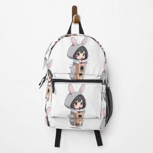 Item preview, Cute Bunny Girl Drinking Bubble Tea – Kawaii Chibi Anime Aesthetic designed and sold by Dyan4.