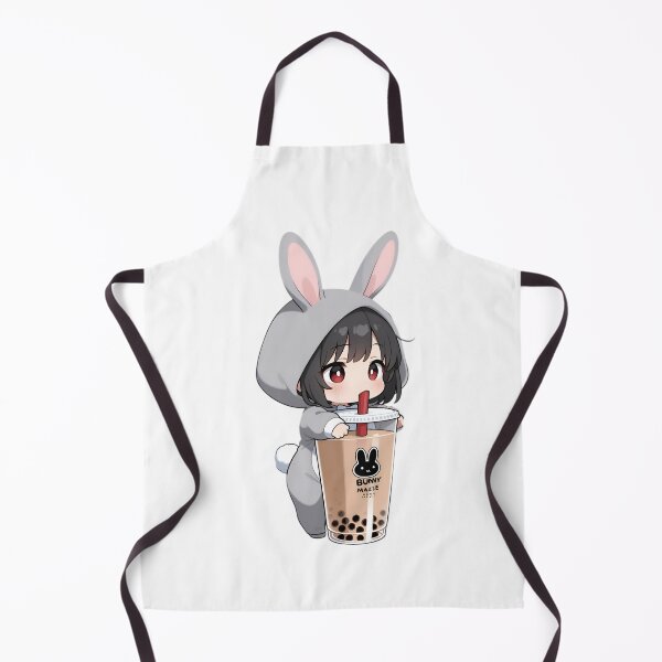 Item preview, Cute Bunny Girl Drinking Bubble Tea – Kawaii Chibi Anime Aesthetic designed and sold by Dyan4.