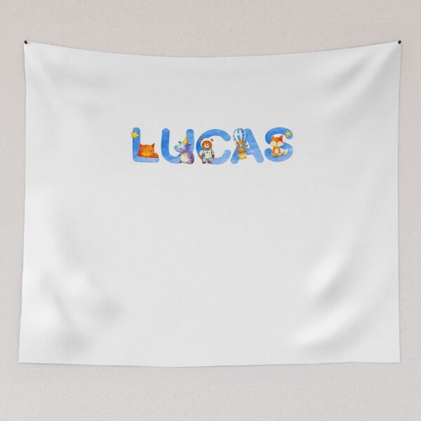 Item preview, DREAMLIT NAMES COLLECTION – ✨ LUCAS ✨ – Cute Storybook Dream Animals designed and sold by WheelieGdArt.