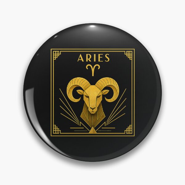 Item preview, Aries zodiac sign art deco style designed and sold by CMYKStudio.
