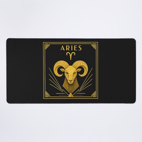 Item preview, Aries zodiac sign art deco style designed and sold by CMYKStudio.