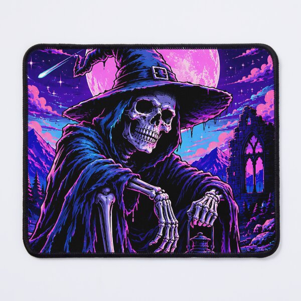 Item preview, Neon Skeletal Wizard Gothic Moon  designed and sold by Jaideep Walia.