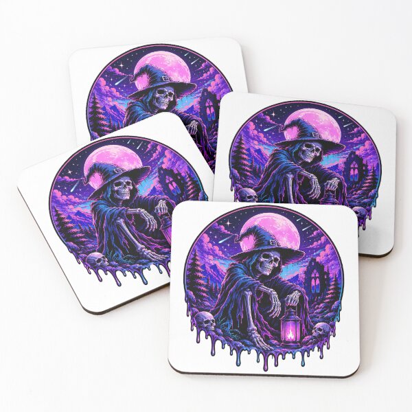 Item preview, Neon Skeletal Wizard Gothic Moon  designed and sold by Jaideep Walia.