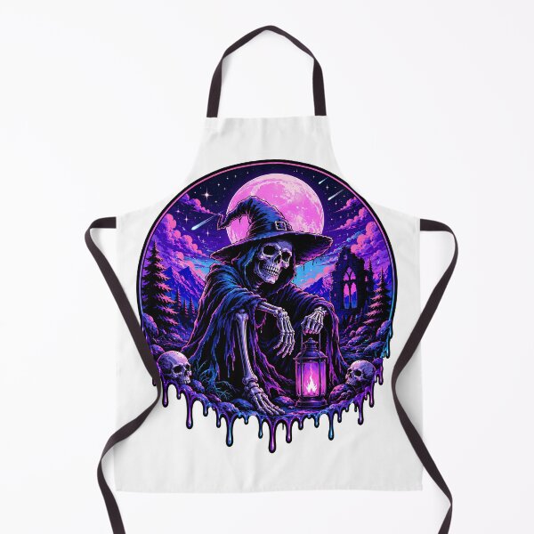 Item preview, Neon Skeletal Wizard Gothic Moon designed and sold by Jaideep Walia.