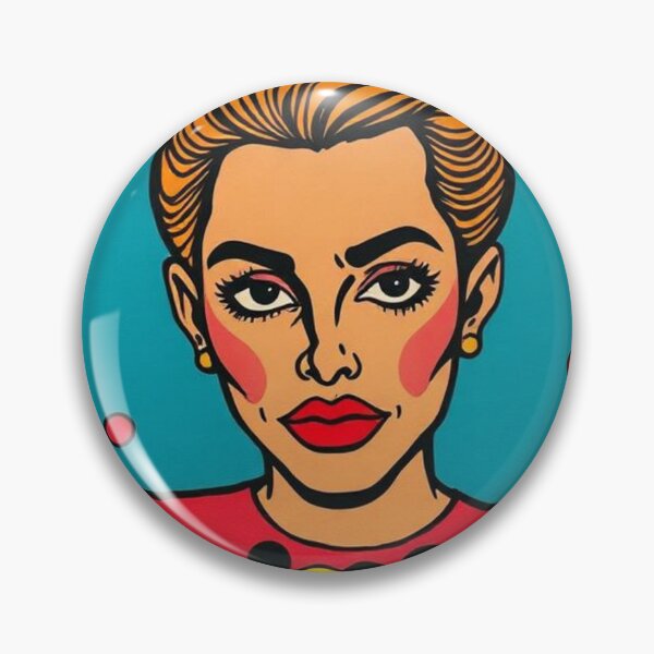 Item preview, Feminine Illustration on Blue Background with Multicolored Circles designed and sold by RAISC.