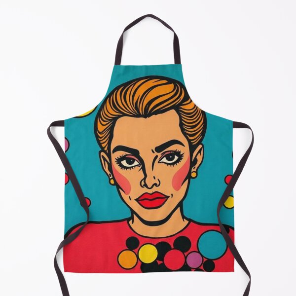 Item preview, Feminine Illustration on Blue Background with Multicolored Circles designed and sold by RAISC.