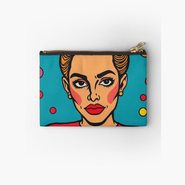 Item preview, Feminine Illustration on Blue Background with Multicolored Circles designed and sold by RAISC.