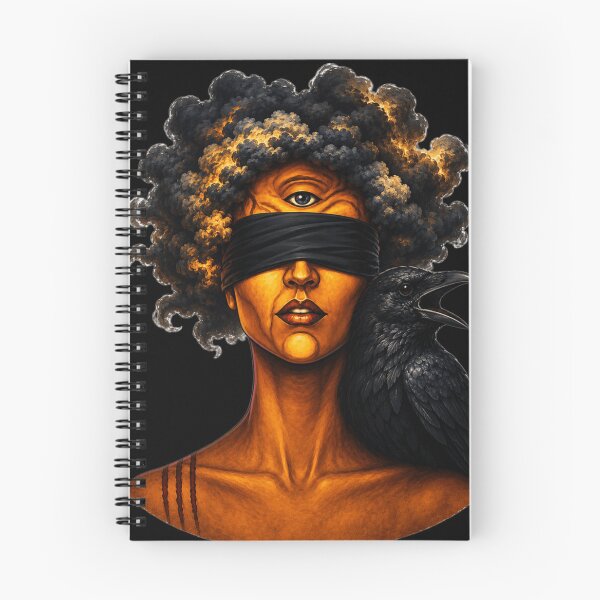 Item preview, Blindfolded Oracle & Raven designed and sold by BigBrainPrints.