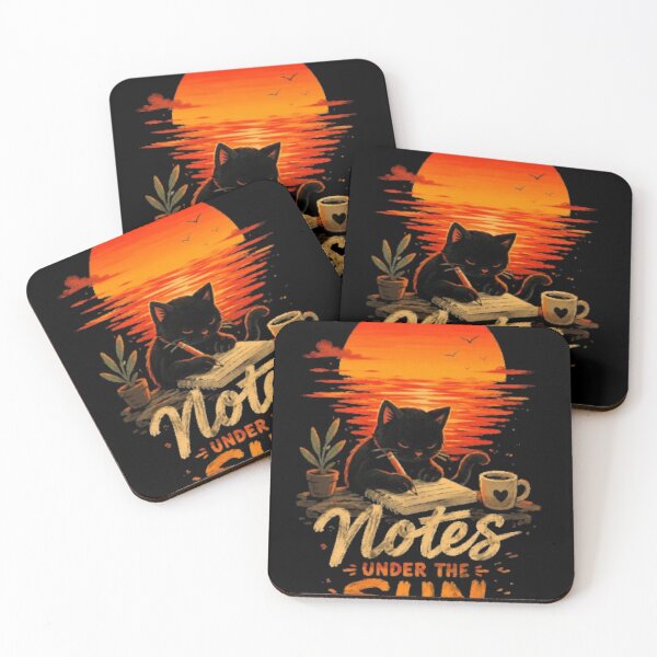 Item preview, Notes Under The Sun Spiral Notebook – Aesthetic Study Cat Journal designed and sold by IconicDesignsXd.