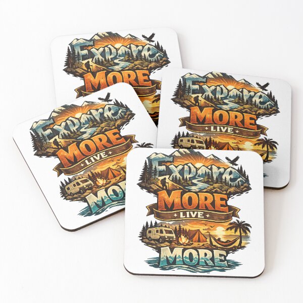Item preview, Explore More Live More Adventure Nature Camping Graphic T-Shirt designed and sold by XxZainStylexX.