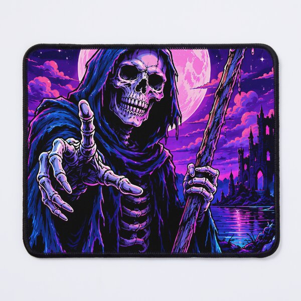 Item preview, Synthwave Grim Reaper Gothic Moon  designed and sold by Jaideep Walia.