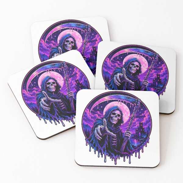 Item preview, Synthwave Grim Reaper Gothic Moon  designed and sold by Jaideep Walia.