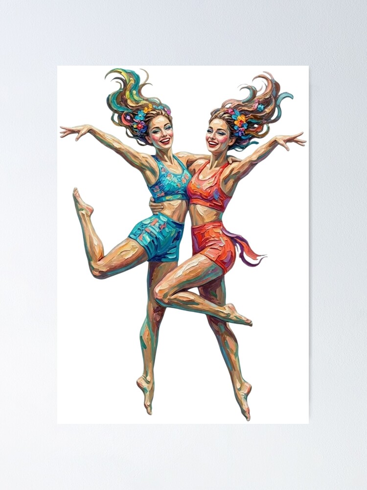 Thumbnail 1 of 3, Poster, Female synchronized swimming designed and sold by Runglavan.