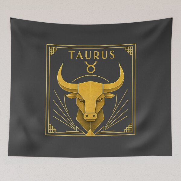 Item preview, TAURUS zodiac sign t-shirt art deco style designed and sold by CMYKStudio.